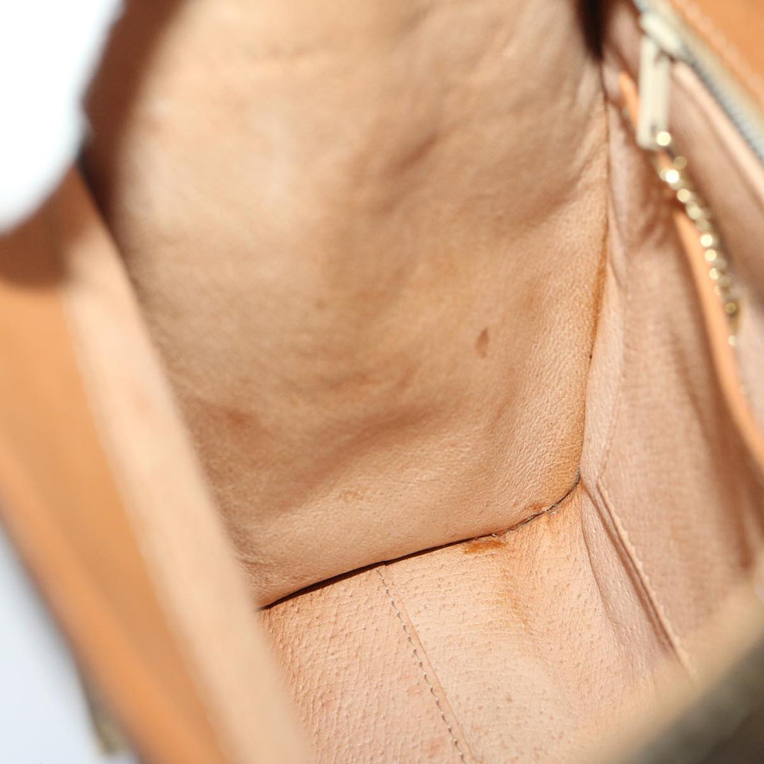 Celine Macadam Canvas Shoulder Bag PVC Brown Auth 68845