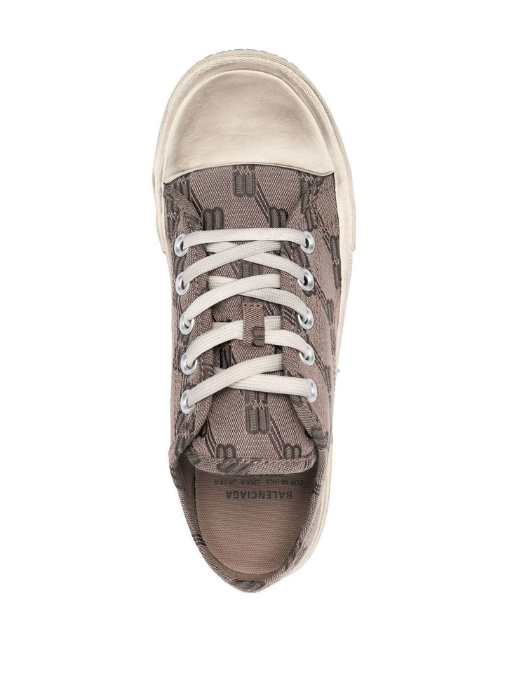 PARIS BB MONOGRAM LOW-TOP SNEAKERS