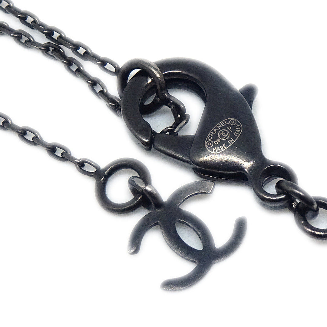 Top Quality Chanel CC Chain Necklace Black 09P