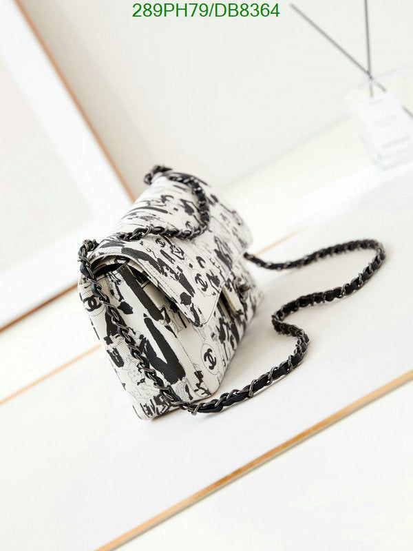 Top Quality Chanel Medium White Black Canvas Karl Lagerfeld 25cm