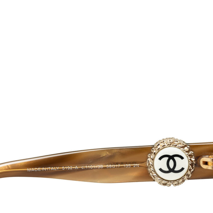 Top Quality Chanel 5192-A Sunscreen Glasses Plastic Brown