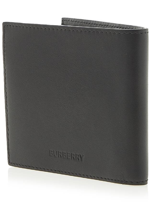 Burberry Universal Passport Print Half Wallet Black