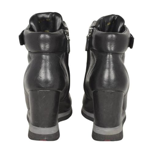 Prada Sport Leather Wedges