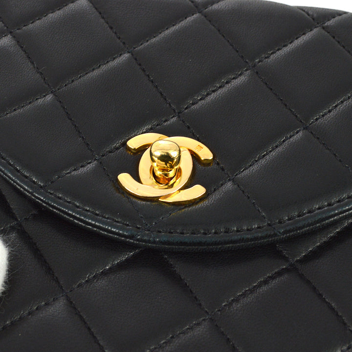Top Quality Chanel 1991-1997 Black Lambskin Handbag