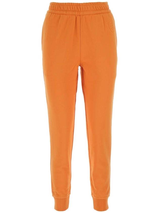 Burberry Logo Patch Cotton Track Pants Orange