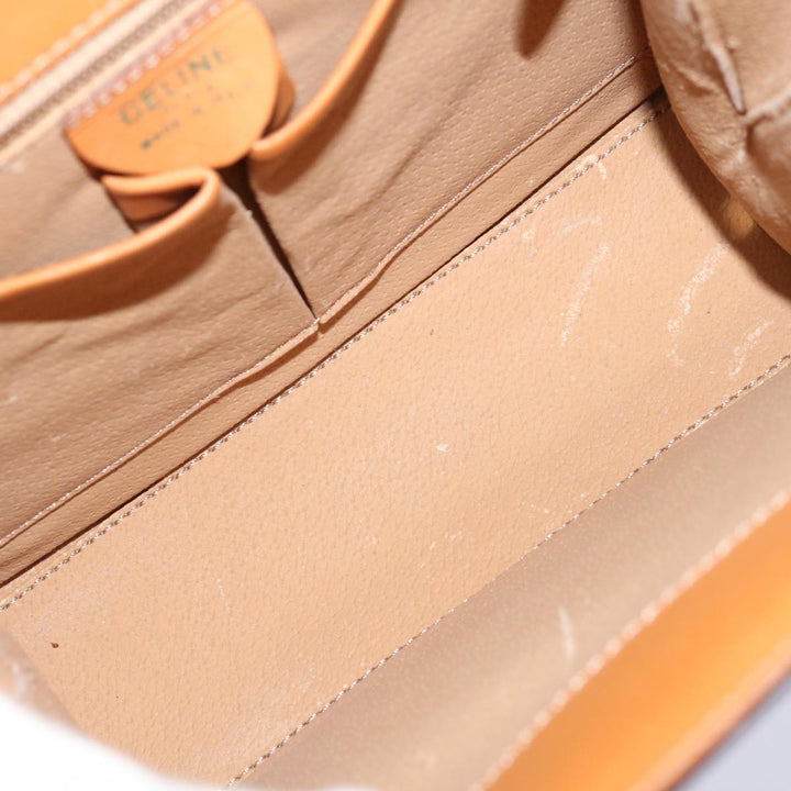 Celine Macadam Canvas Hand Bag PVC 2way Brown Auth 69000