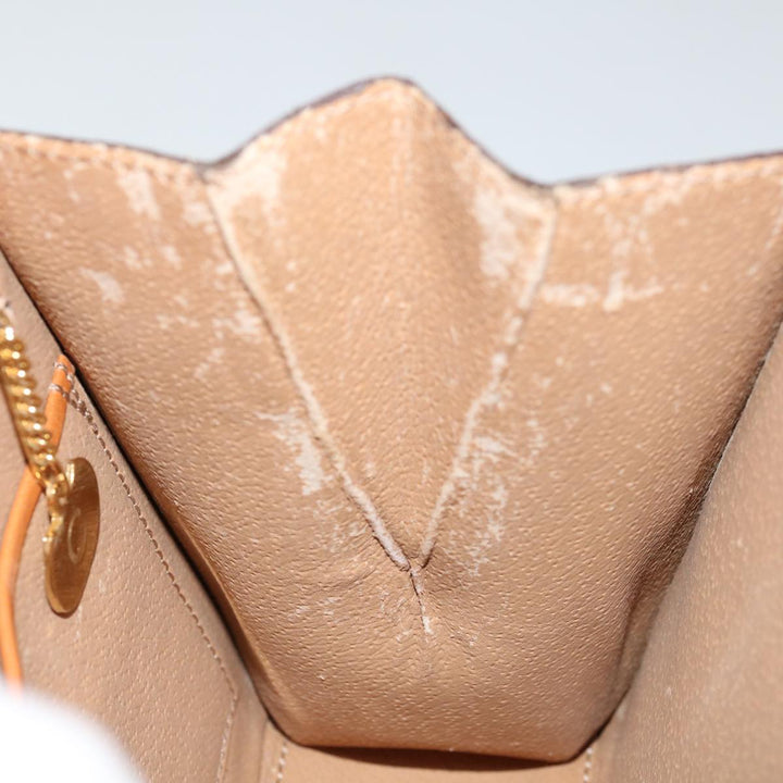 Celine Macadam Canvas Hand Bag PVC 2way Brown Auth 69000