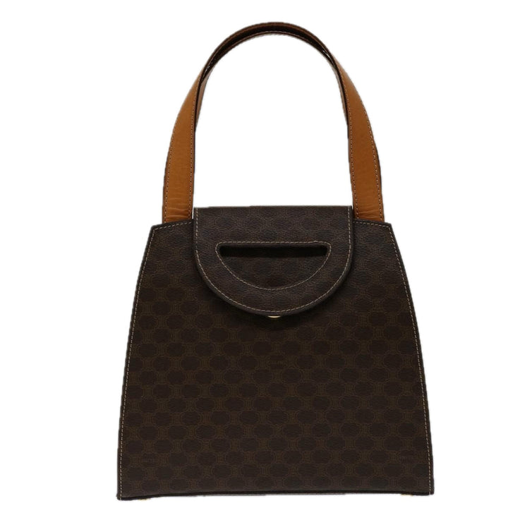 Celine Macadam Canvas Hand Bag PVC 2way Brown Auth 69000