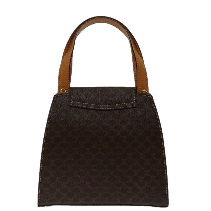 Celine Macadam Canvas Hand Bag PVC 2way Brown Auth 69000