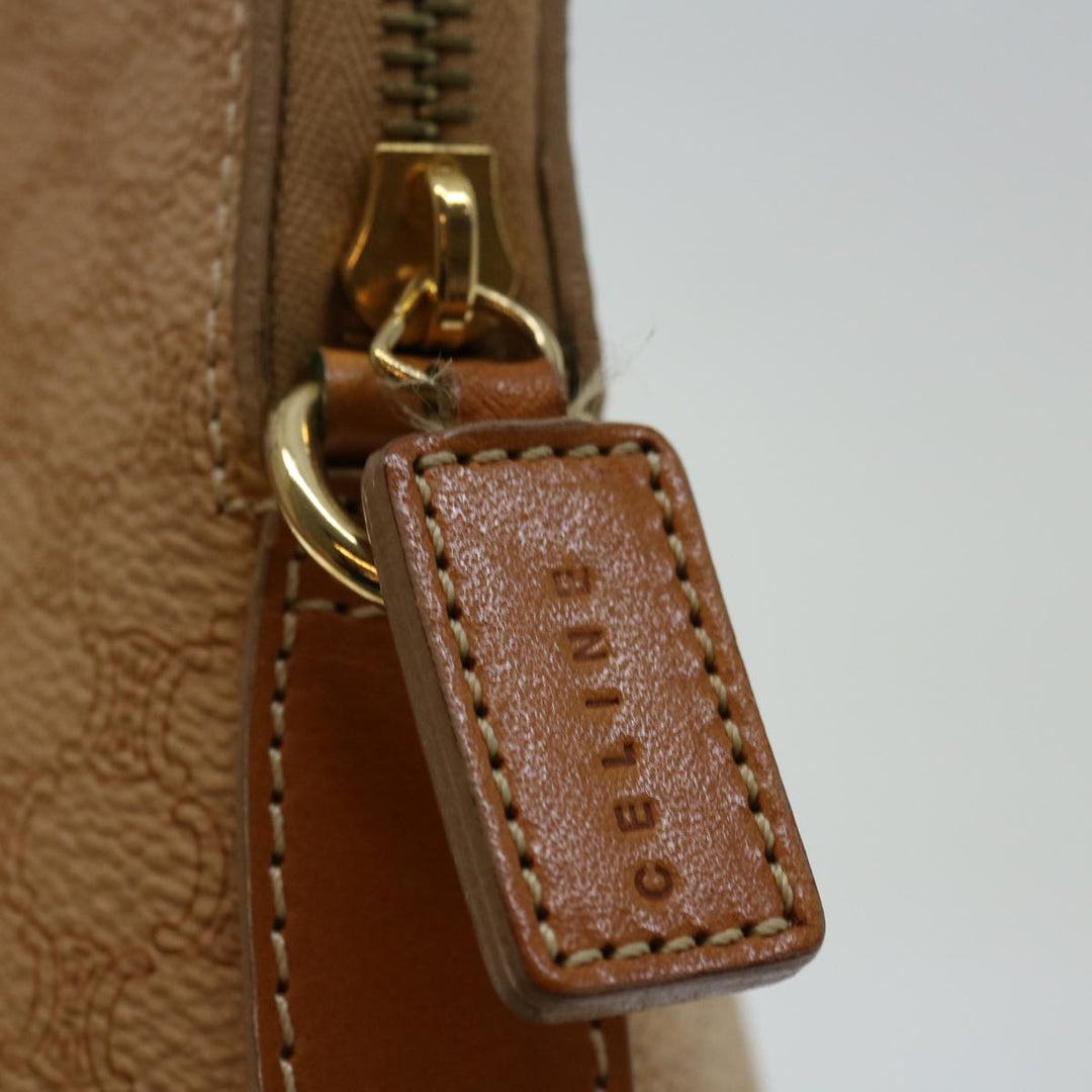 Celine Macadam Canvas Hand Bag PVC Leather 2way Beige  69018