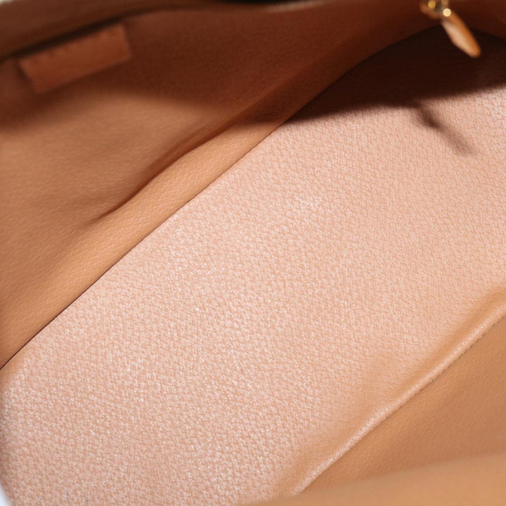 Celine Macadam Canvas Hand Bag PVC Leather 2way Beige  69018