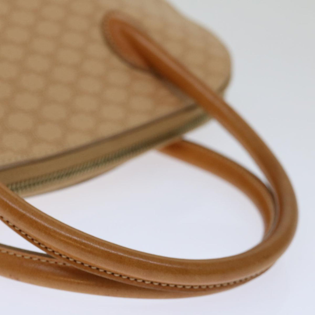 Celine Macadam Canvas Hand Bag PVC Leather 2way Beige  69018