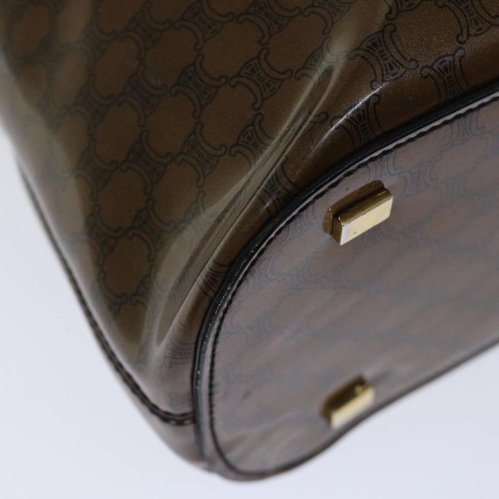 Celine Macadam Canvas Hand Bag Brown Auth 69047