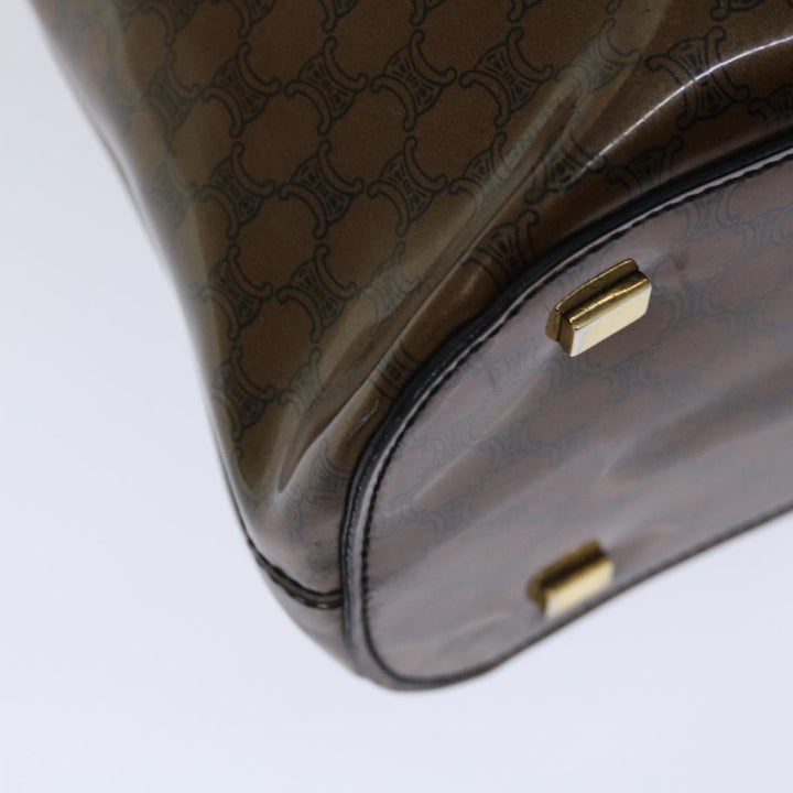 Celine Macadam Canvas Hand Bag Brown Auth 69047