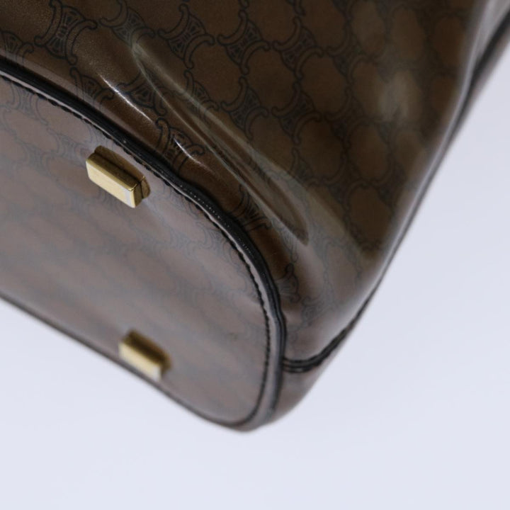 Celine Macadam Canvas Hand Bag Brown Auth 69047