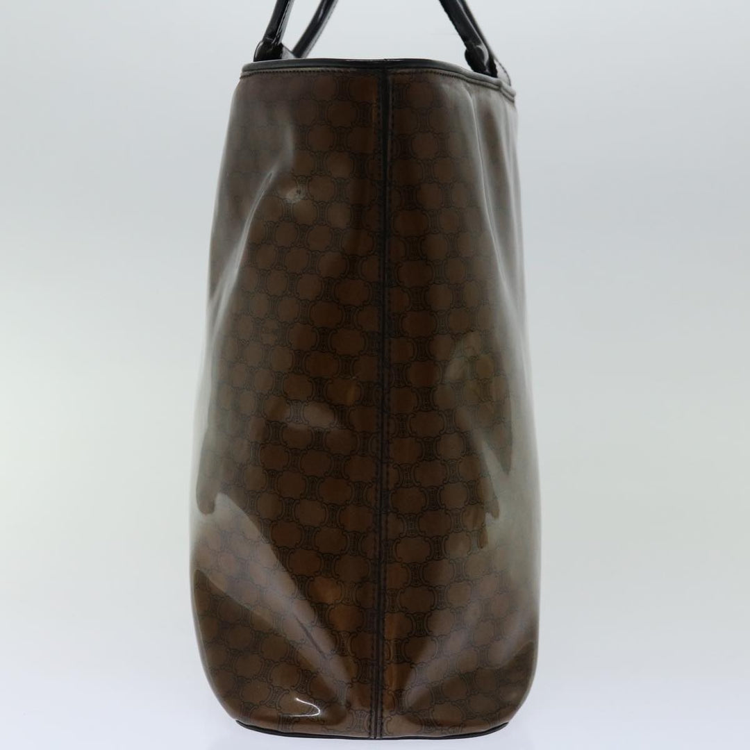 Celine Macadam Canvas Hand Bag Brown Auth 69047