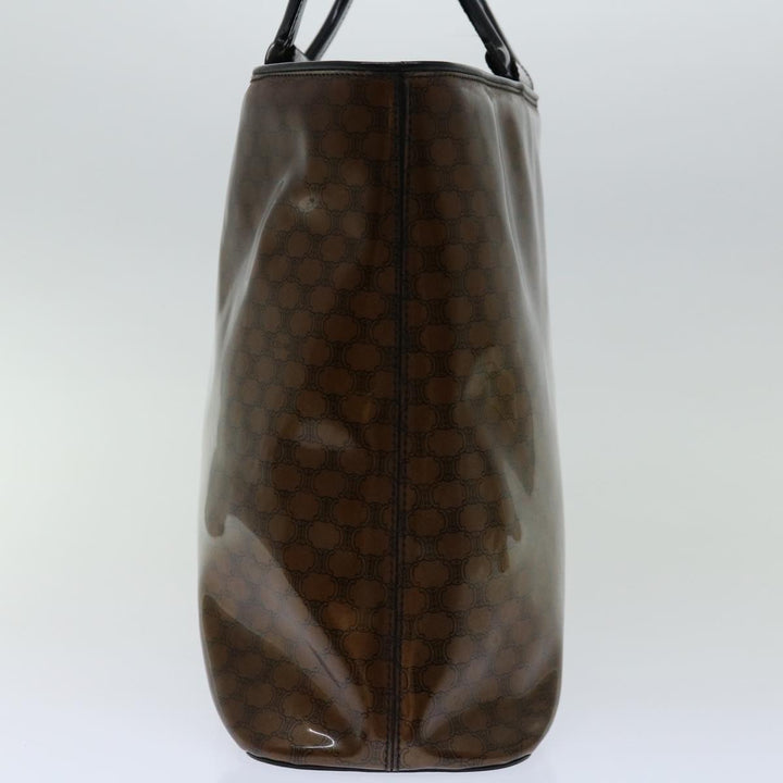 Celine Macadam Canvas Hand Bag Brown Auth 69047