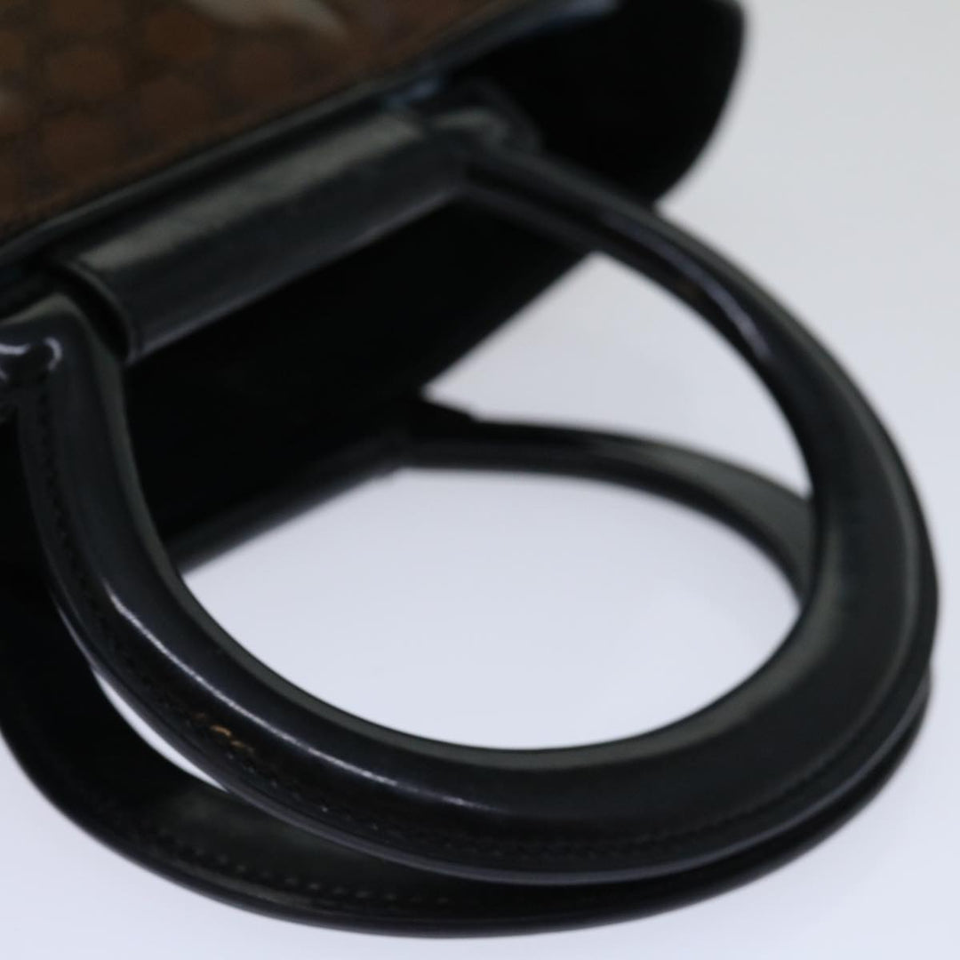 Celine Macadam Canvas Hand Bag Brown Auth 69047