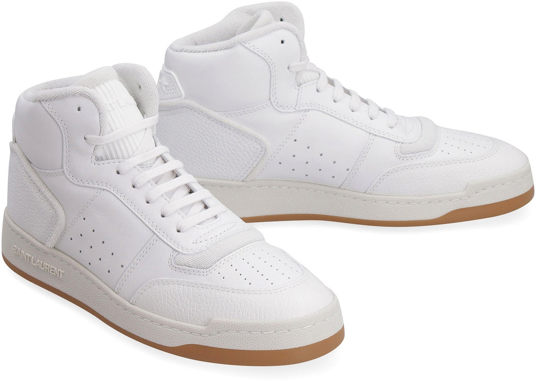 SL/80 LEATHER HIGH-TOP SNEAKERS