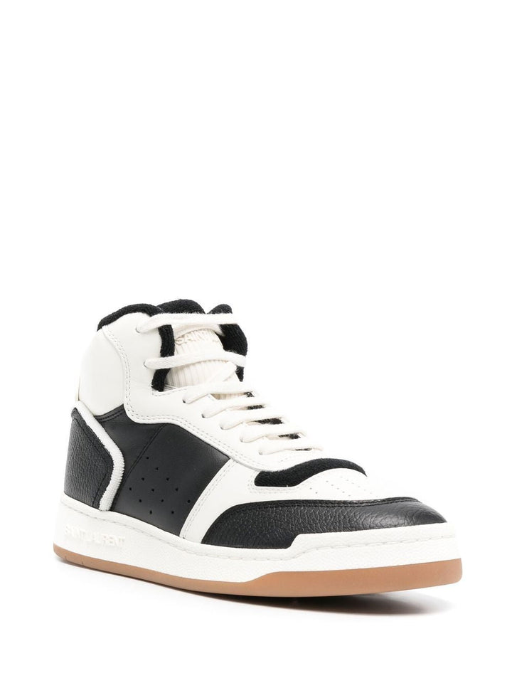 LEATHER HIGH-TOP SNEAKERS