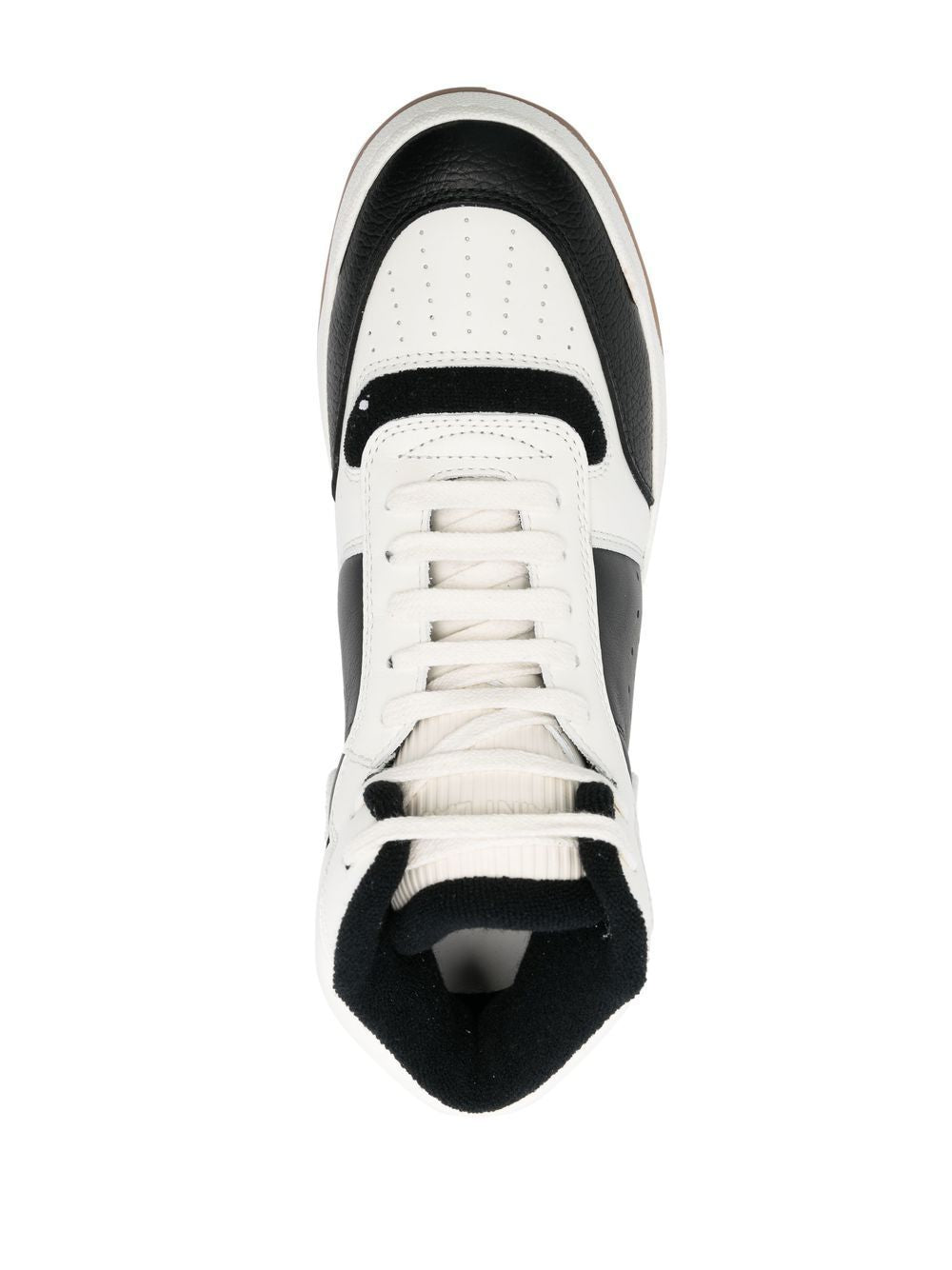LEATHER HIGH-TOP SNEAKERS
