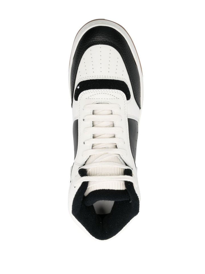 LEATHER HIGH-TOP SNEAKERS
