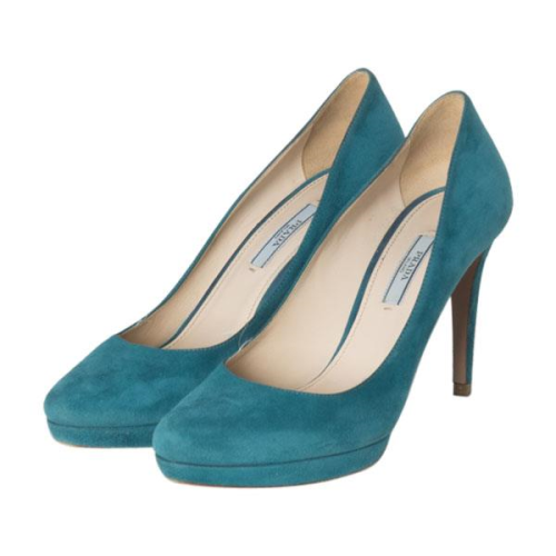 Prada Suede Platform Pumps