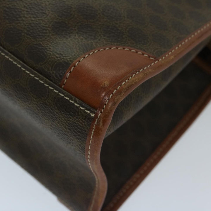 Celine Macadam Canvas Shoulder Bag PVC Brown Auth 69135