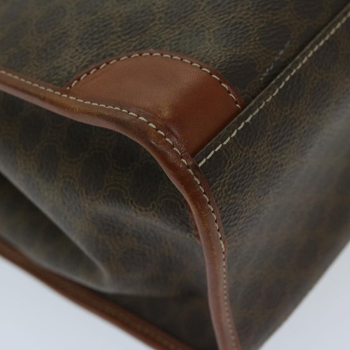 Celine Macadam Canvas Shoulder Bag PVC Brown Auth 69135