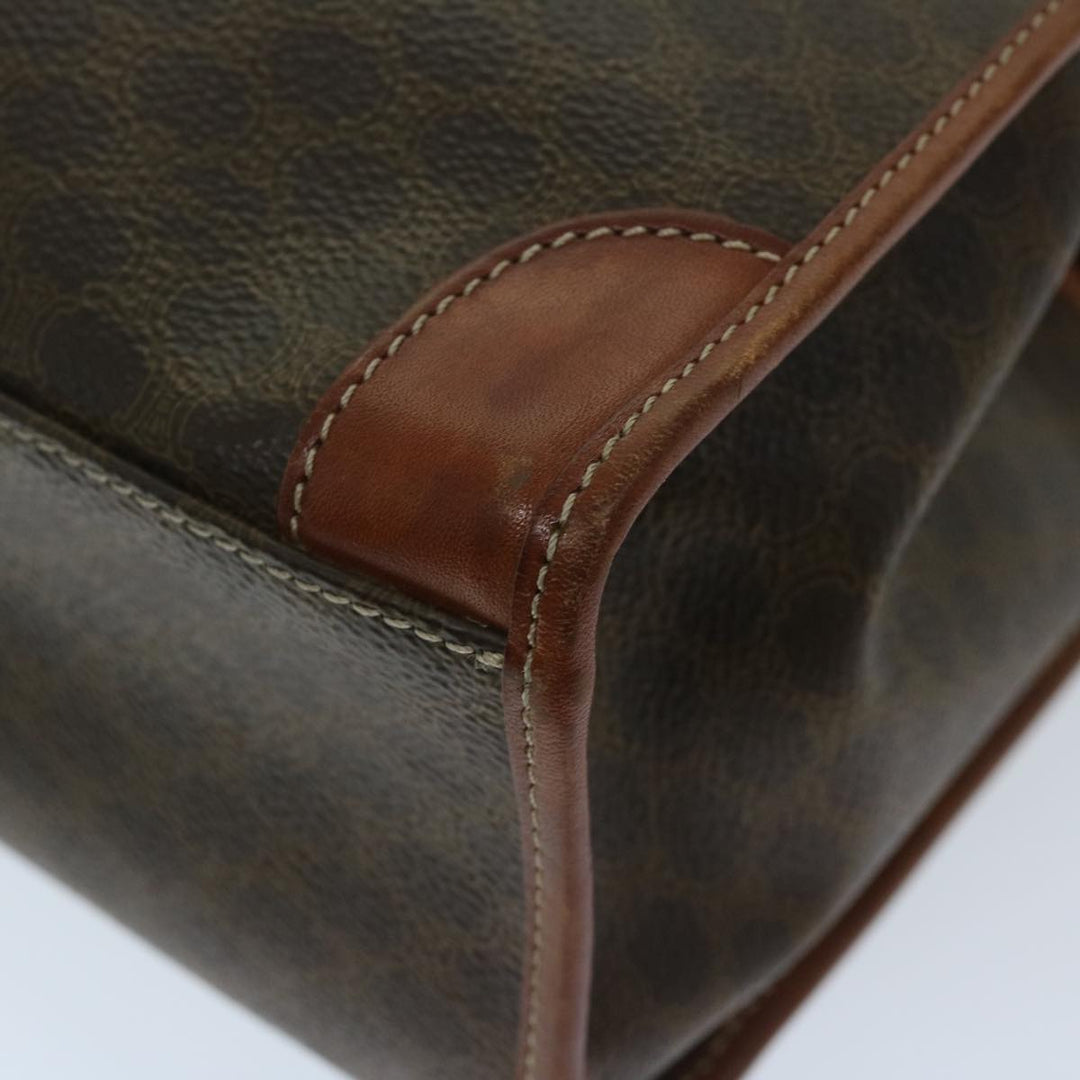 Celine Macadam Canvas Shoulder Bag PVC Brown Auth 69135