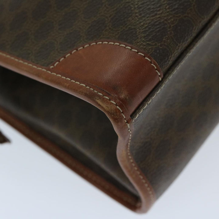 Celine Macadam Canvas Shoulder Bag PVC Brown Auth 69135
