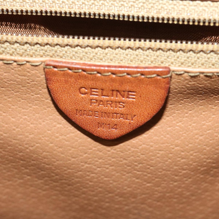 Celine Macadam Canvas Shoulder Bag PVC Brown Auth 69135