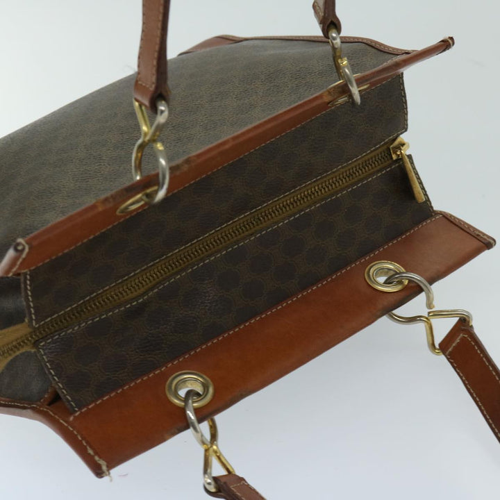 Celine Macadam Canvas Shoulder Bag PVC Brown Auth 69135