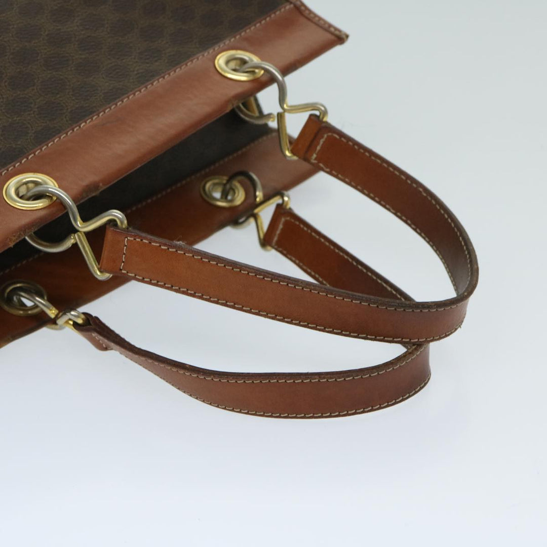 Celine Macadam Canvas Shoulder Bag PVC Brown Auth 69135