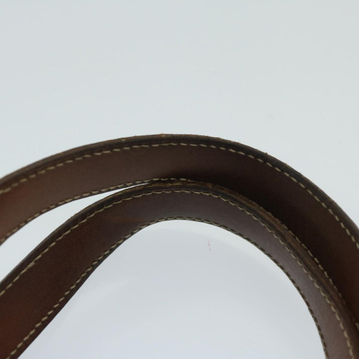 Celine Macadam Canvas Shoulder Bag PVC Brown Auth 69135