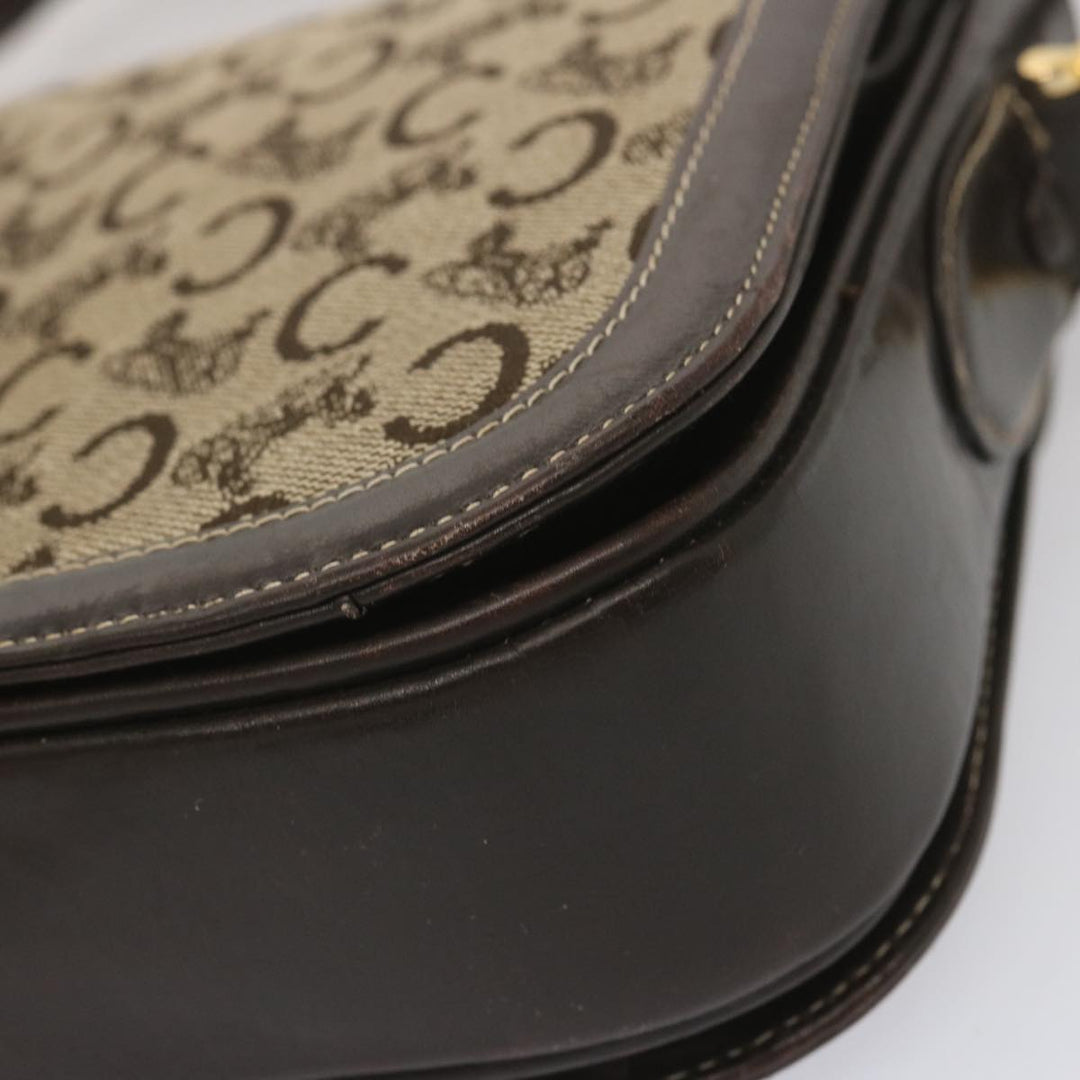 Celine C Macadam Canvas Shoulder Bag Beige  69250