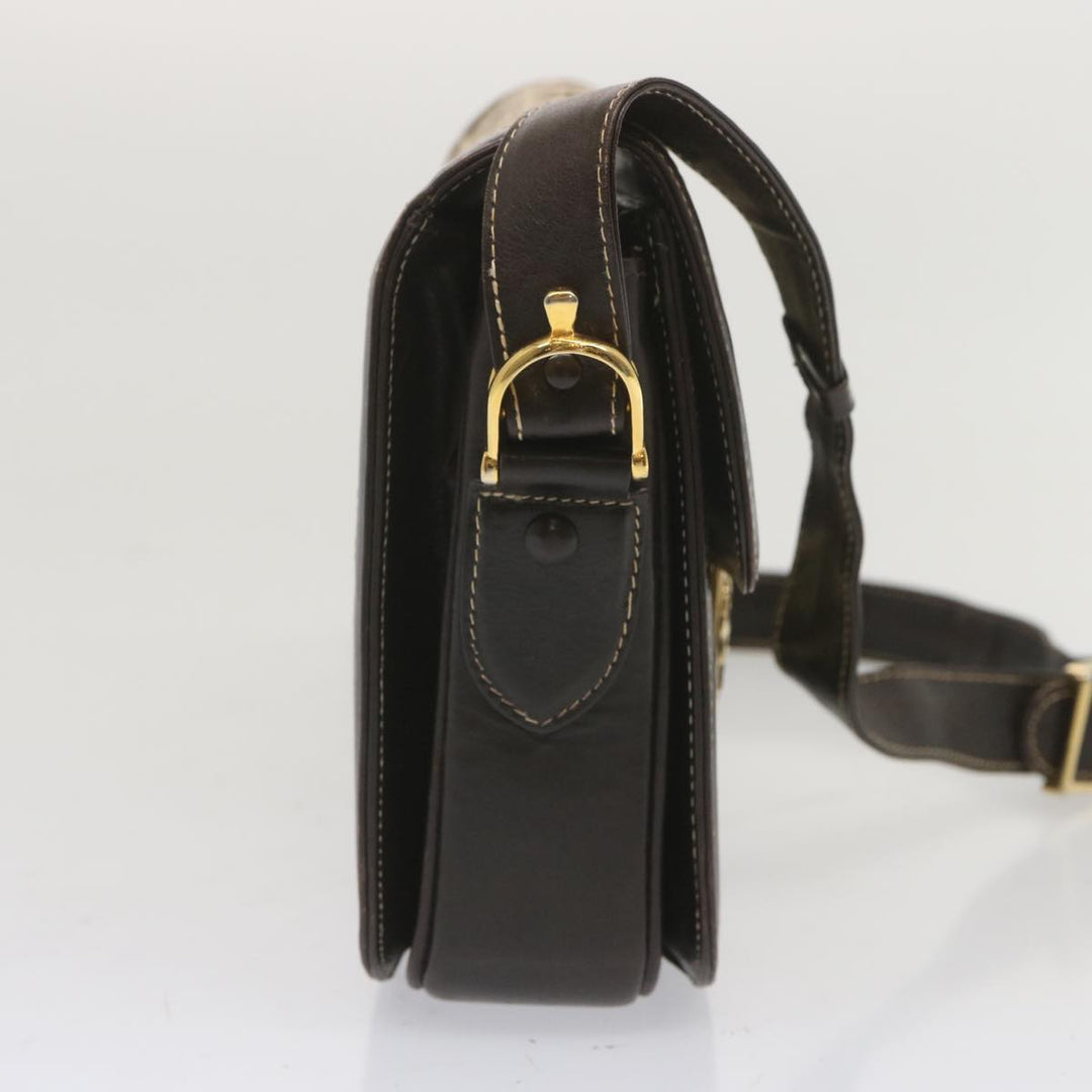 Celine C Macadam Canvas Shoulder Bag Beige  69250