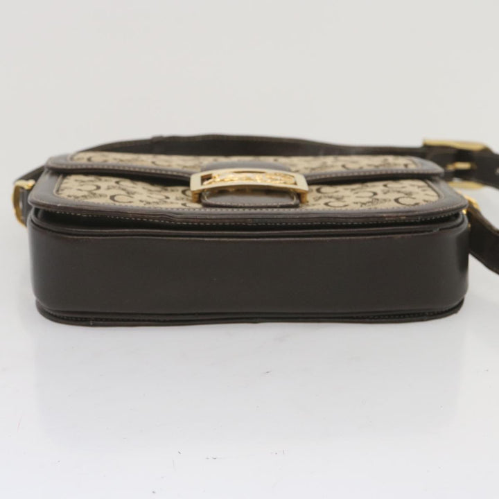 Celine C Macadam Canvas Shoulder Bag Beige  69250