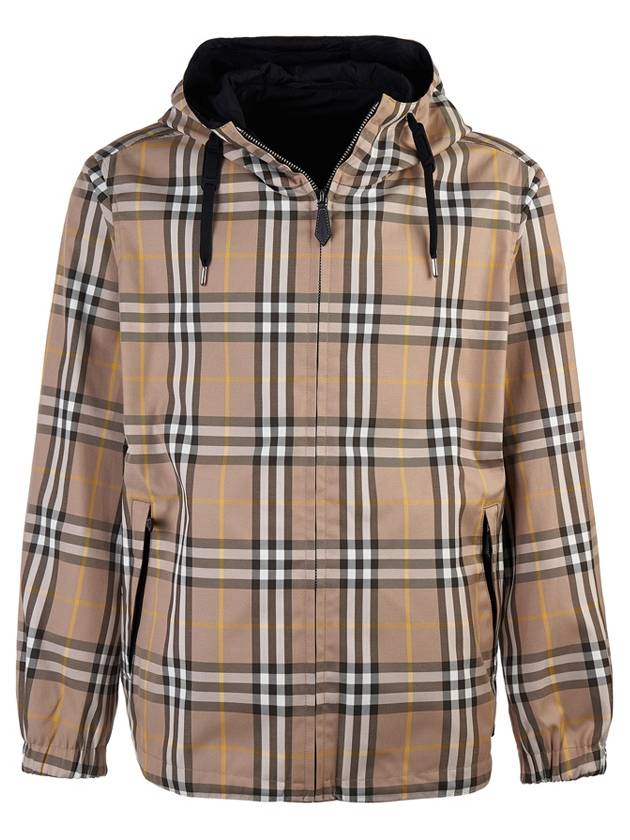 Burberry Vintage Check Reversible Hooded Jacket Beige
