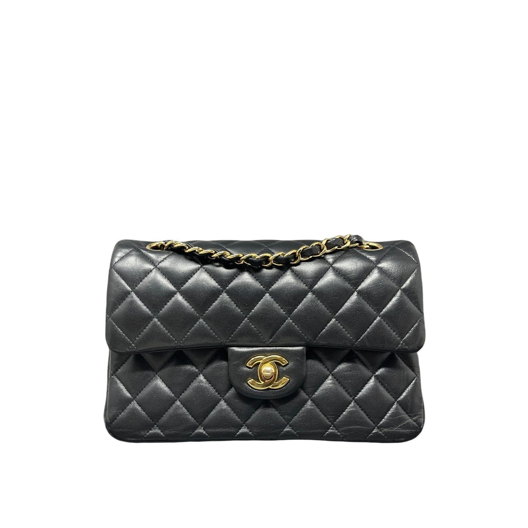 Top Quality Chanel Top Quality Chanel Classic Double New Bag Quilted Lambskin Small - Black