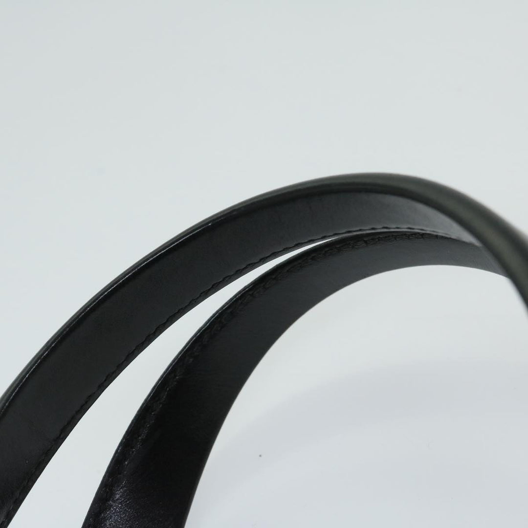Top Quality Celine Macadam Canvas Hand Bag PVC Black Auth 69372