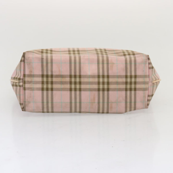 BURBERRY Nova Check Tote Bag Nylon Pink Auth 69457