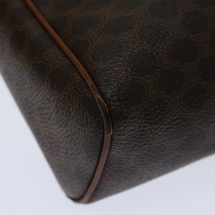 Celine Macadam Canvas Clutch Bag PVC Brown Auth 69515