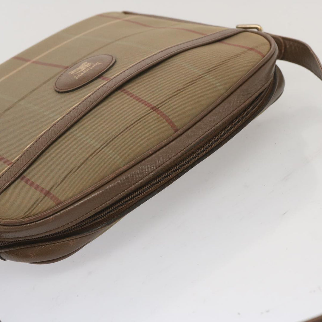 BurberrySs Nova Check Shoulder Bag Canvas Beige Auth 69572