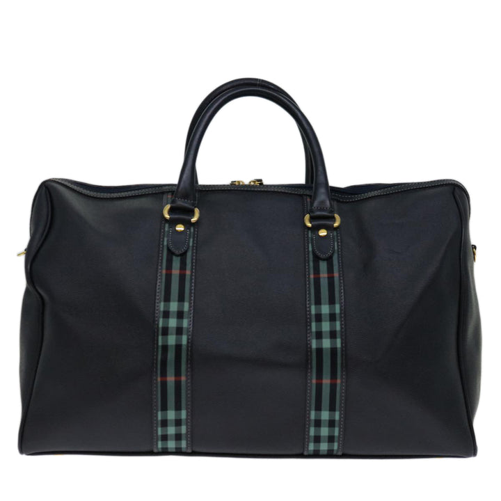 BURBERRYSs Boston Bag PVC 2way Black Auth 69626
