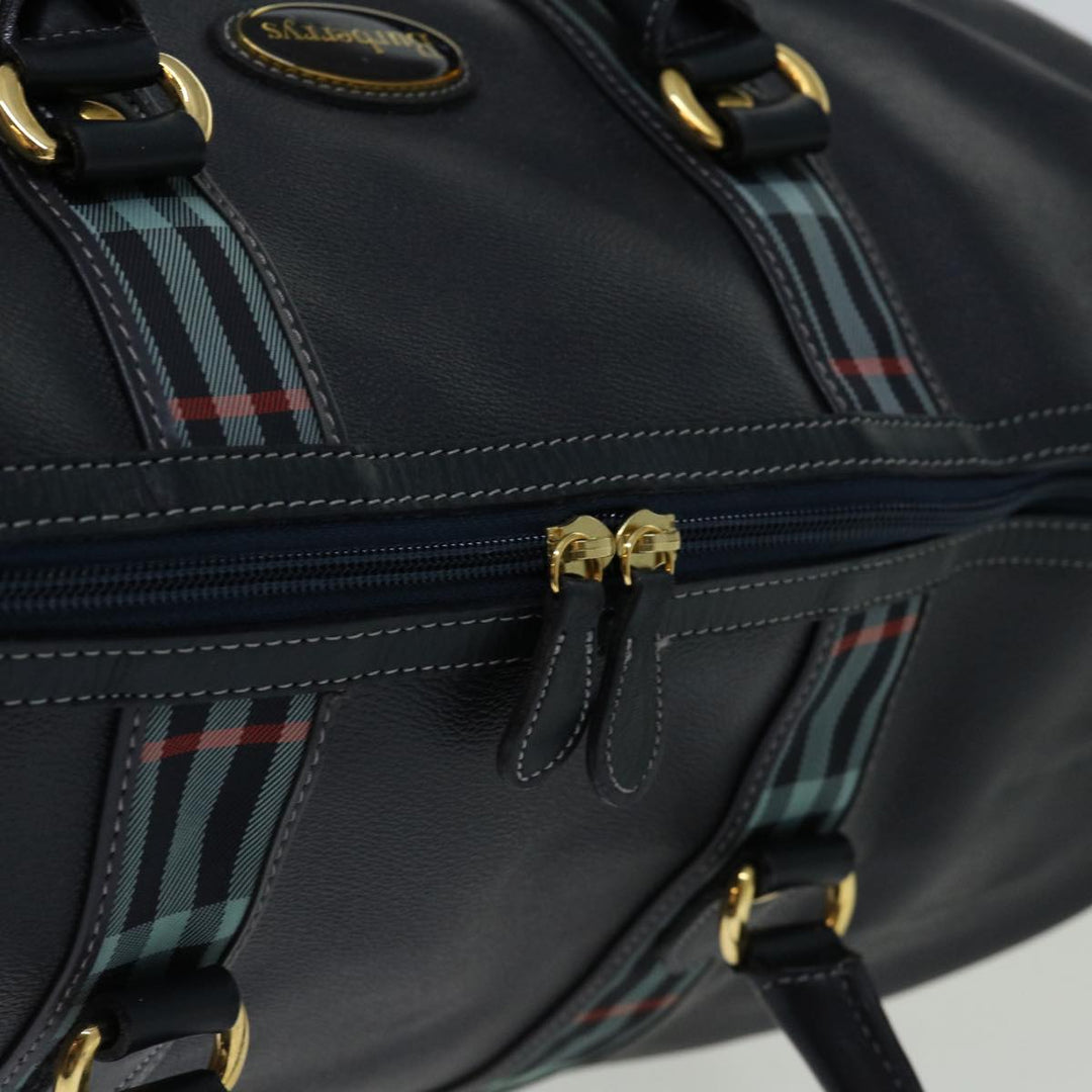 BURBERRYSs Boston Bag PVC 2way Black Auth 69626