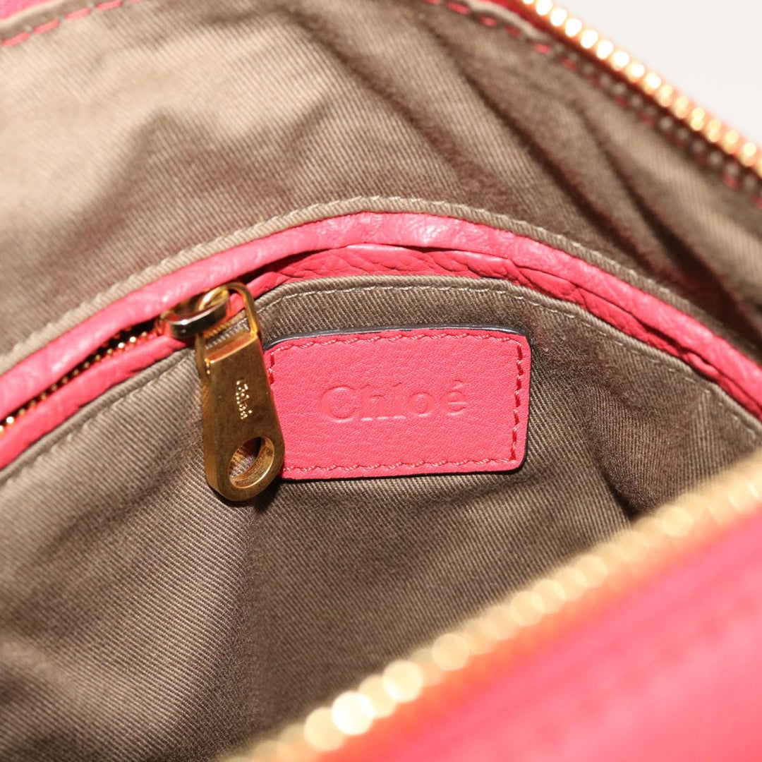 Chloe Mercy Shoulder Bag Leather Red 69677