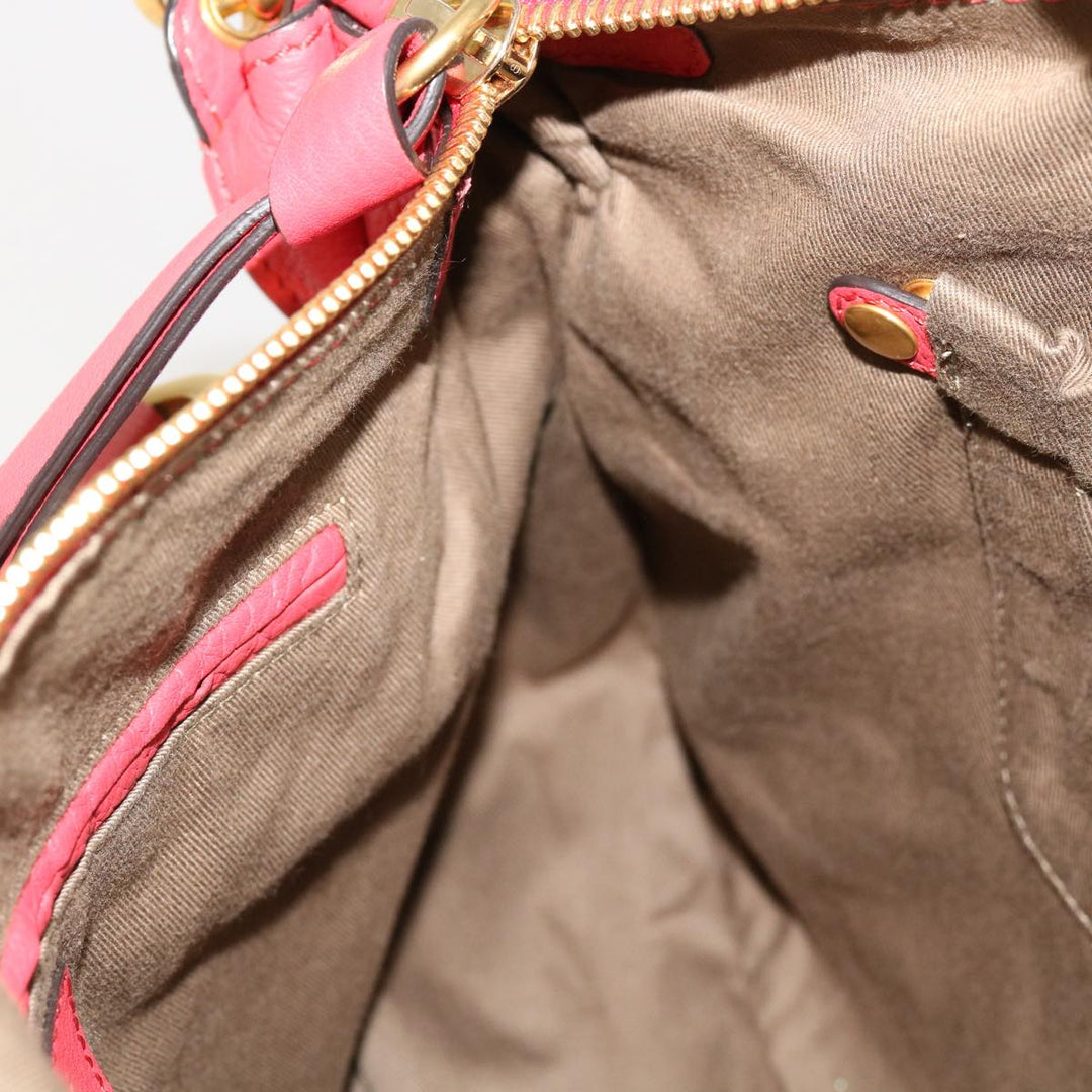Chloe Mercy Shoulder Bag Leather Red 69677