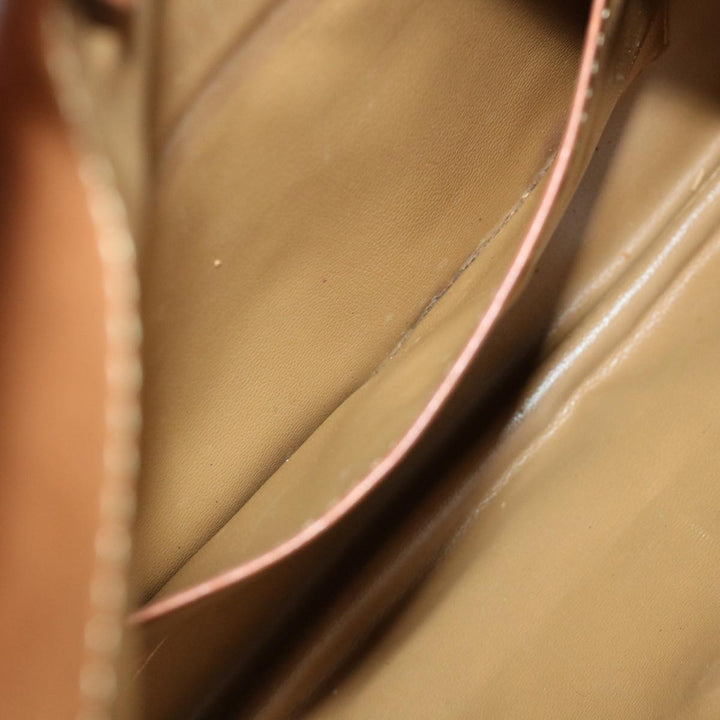 Celine Macadam Canvas Clutch Bag PVC Brown  69683
