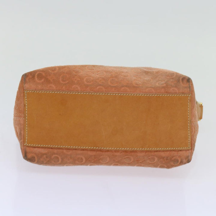 Celine C Macadam Canvas Shoulder Bag Orange Auth 69736